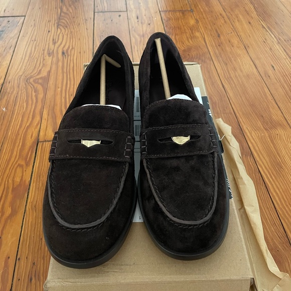 Madewell Dark Brown Suede Loafers - Picture 2 of 7